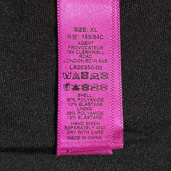 L'Agent by Agent Provocateur Taniia Black Bikini Bottoms Gold Side Accent XL - Picture 6 of 15